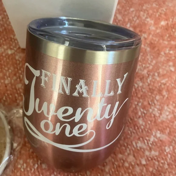 21st Birthday Gift Set with Rose Gold Tumbler - Picture 4 of 6